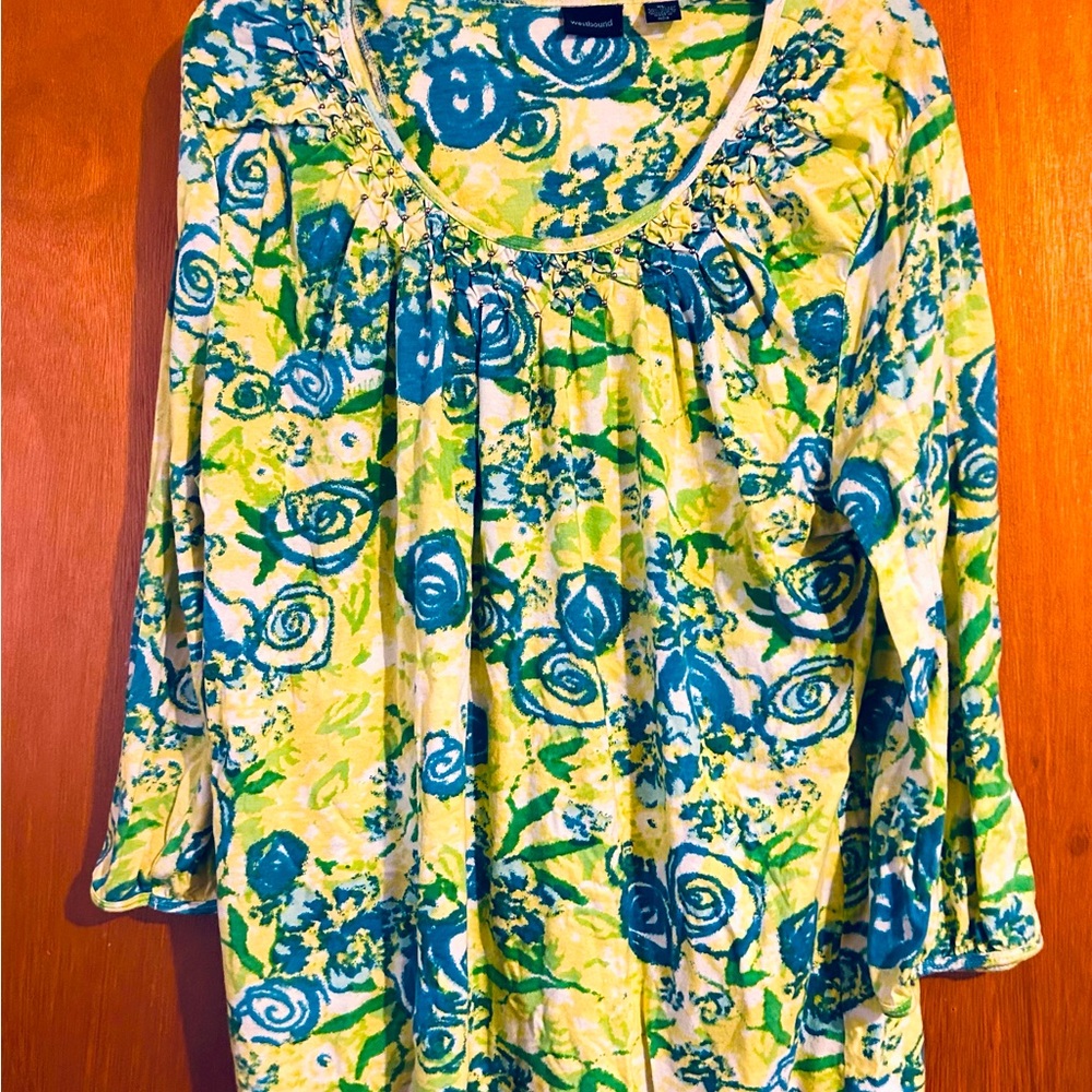 Westbound Blouse with 3/4 sleeves
